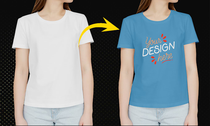 do custom tshirt PSD mockup or clothing smart object mockup