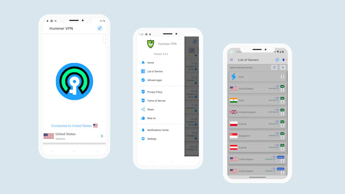 develop android VPN app with admob ads and in app purchases