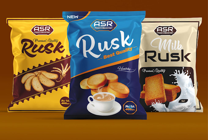 do creative pouch design and food packaging label design with a unique touch