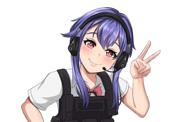 draw illustration for profile picture pfp vtuber oc fanart