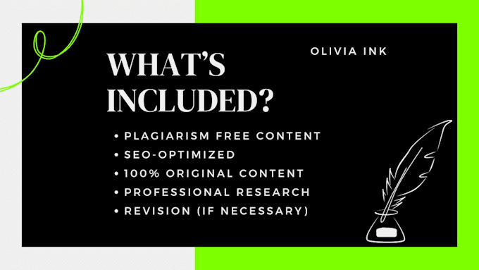 write high quality SEO blog posts and articles