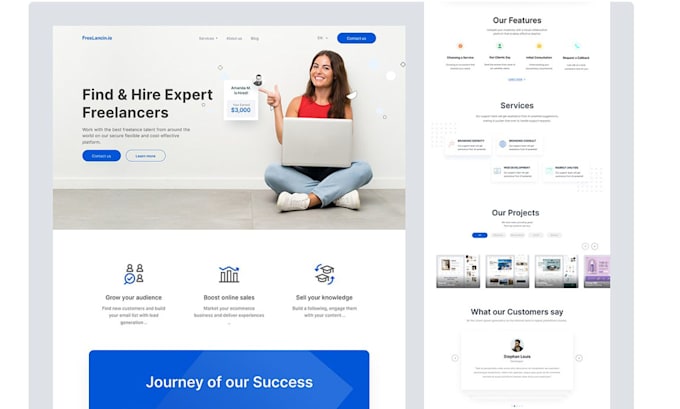 Design a modern thrive architect thrive builder using landing page by