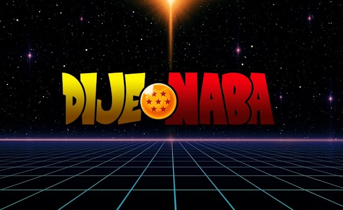 design an epic dragon ball style name logo for you
