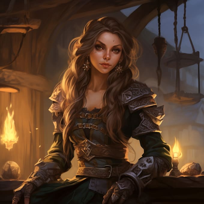 Do dnd style game character art illustration by Gileophin Fiverr