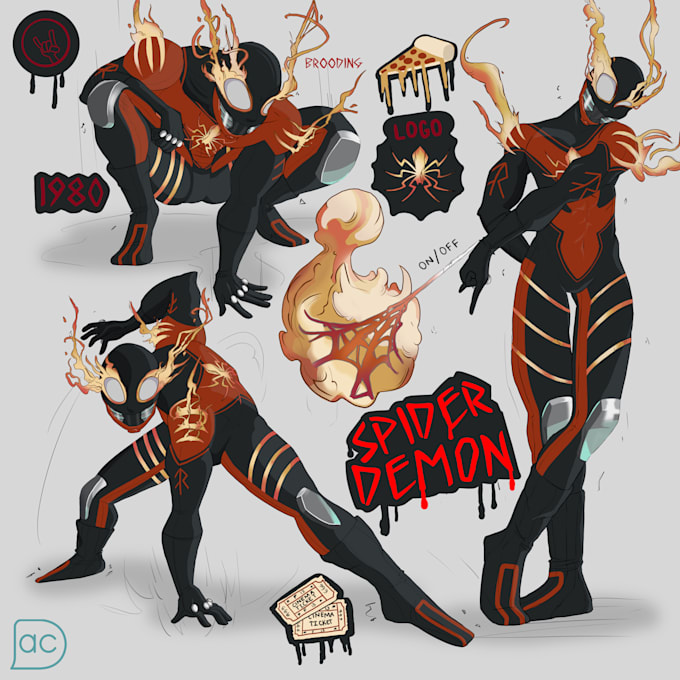 draw your original character as a spider person