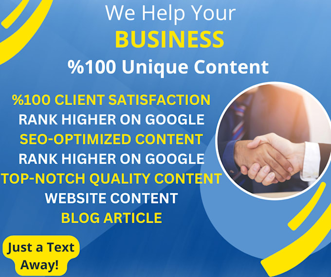 be SEO content writer for your blog, article, or website