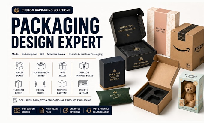 design minimalist box sleeve, belly band, product packaging and sticker labels