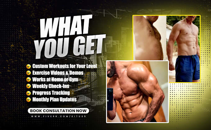 design personalized workout plans, fitness coaching and strength training