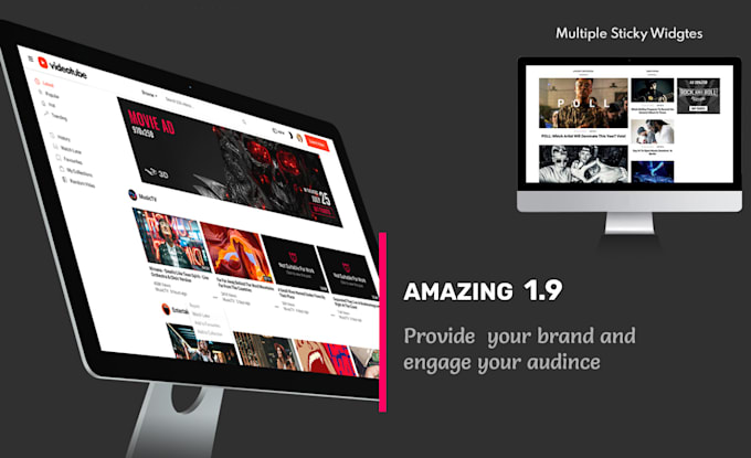 create wordpress social media, responsive website
