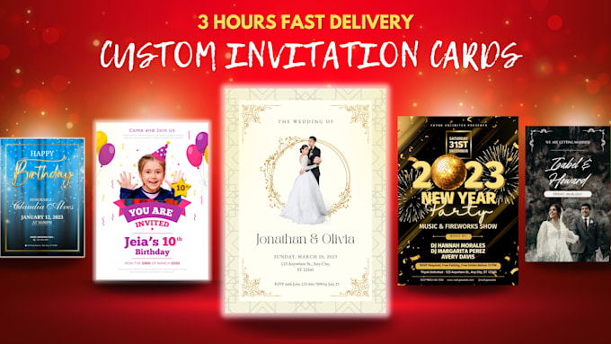 design wedding invitation cards for you