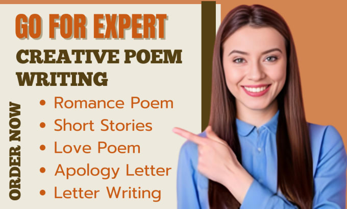 Write creative poem, short story on any topic, niche or anything you ...