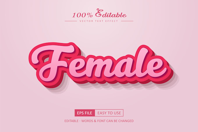 do awesome 3d editable typography text effect designs