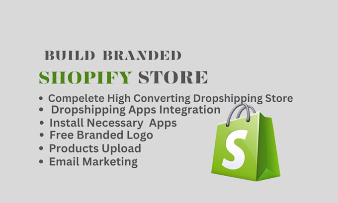 build shopify dropshipping store or website