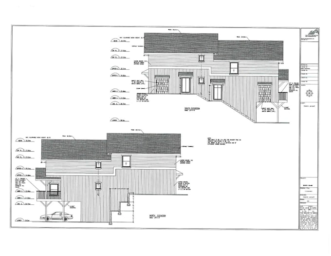 design architectural 2d house plans,3d house elevations, and sections in autocad