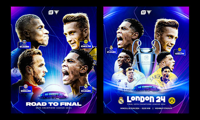 design sports graphic, poster, flyer, matchday, player for you