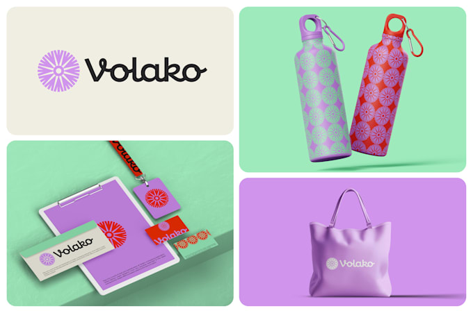 do minimalist business logo brand identity book, branding kit