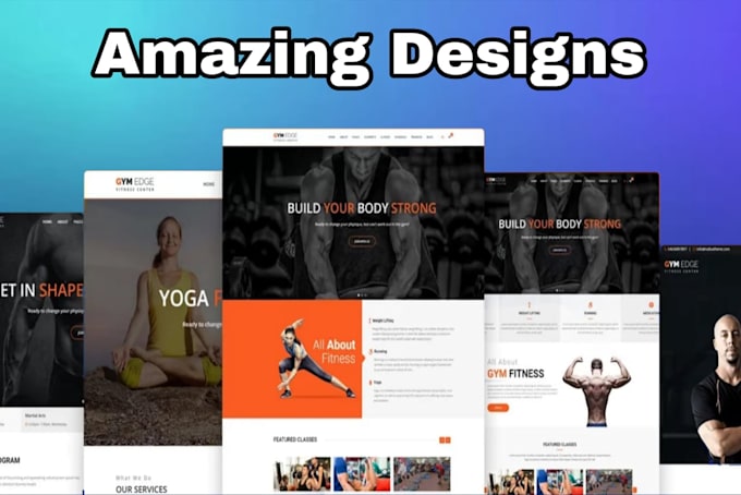 do website for yoga , fitness, meditation , personal trainer