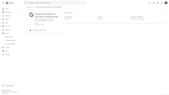 GOOGLE WORKSPACE FOR EDUCATION FUNDAMENTALS APPROVAL REQUEST visual data 7