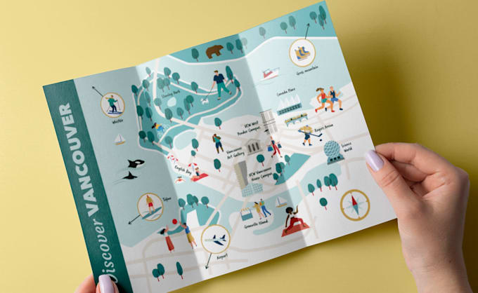 design a premium festival, event or tourism map illustration