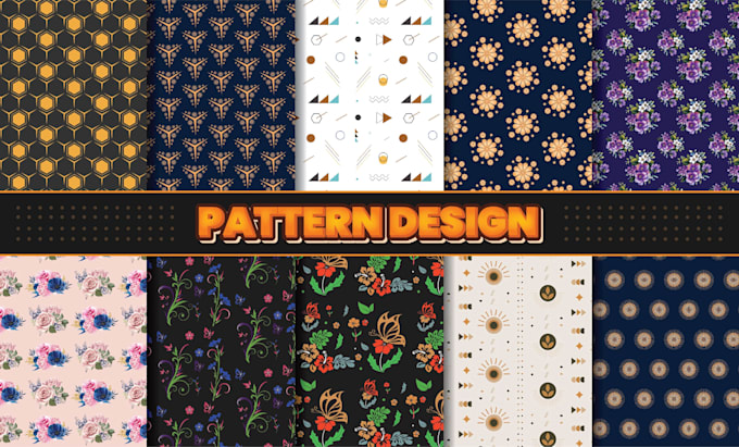 Create seamless textile fabric and repeat pattern design by Toha_gfx92 ...