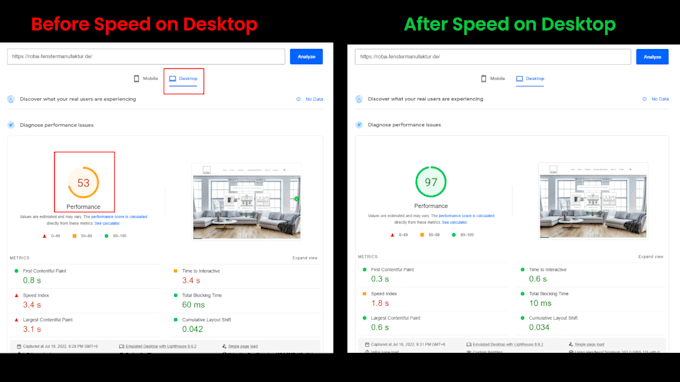 optimize wordpress speed and improve google pagespeed insights