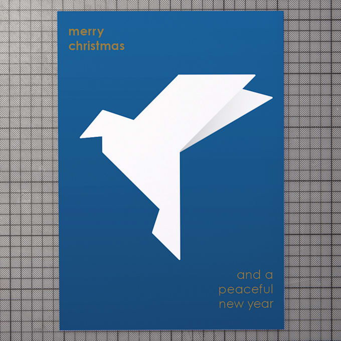 design your minimalistic and typographic christmas card