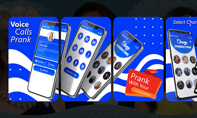 design app screenshots for app store and play store