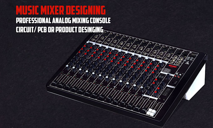 make electronic audio amplifier and audio mixer design