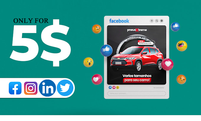 create social media post designs, facebook instagram linkedin carousel ad