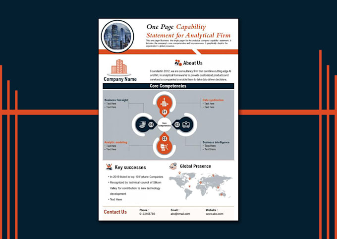 design a professional capability statement within 12 hours