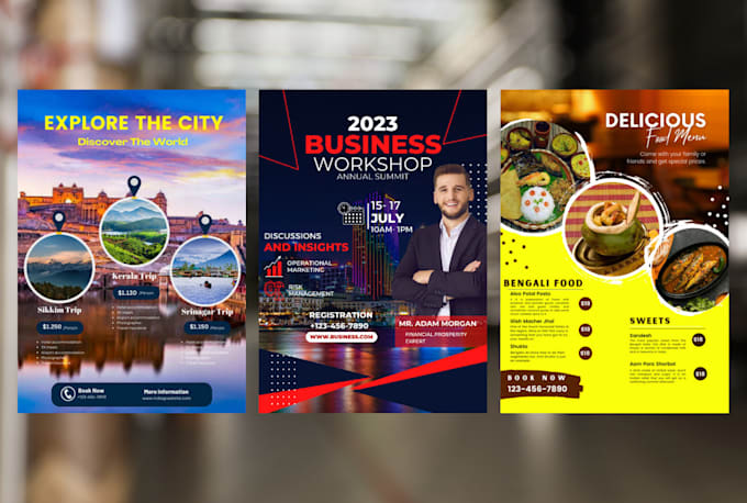 design professional business flyer and brochure to enhance your brand visibility