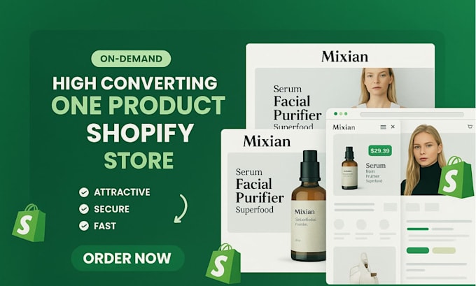 build a professional shopify dropshipping store that is ready to generate sales