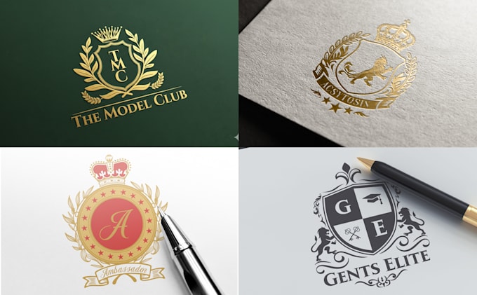 design a coat of arms, family crest, heraldic emblem and luxury logo design