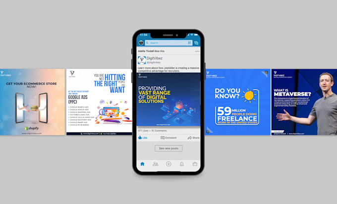 design creative social media post for business
