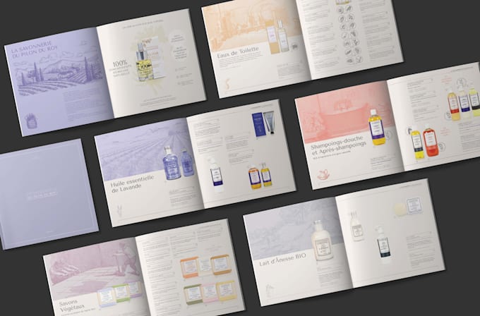 product catalog, magazine, workbook, lookbook