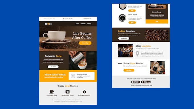 Design canva figma to klaviyo brevo mailchimp constant contact email