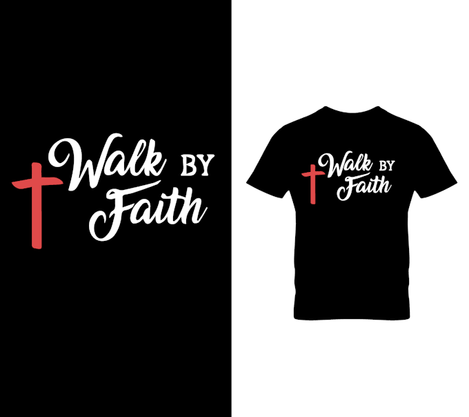 custom typography christian t shirt design