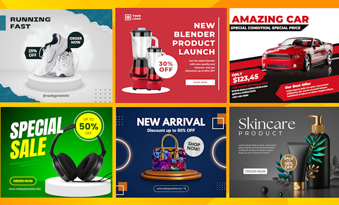 high quality facebook and instagram ads posts design