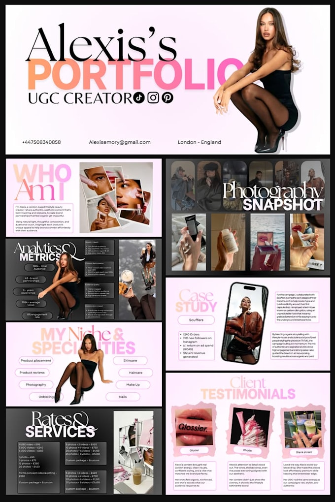 create ugc portfolio media kits for you