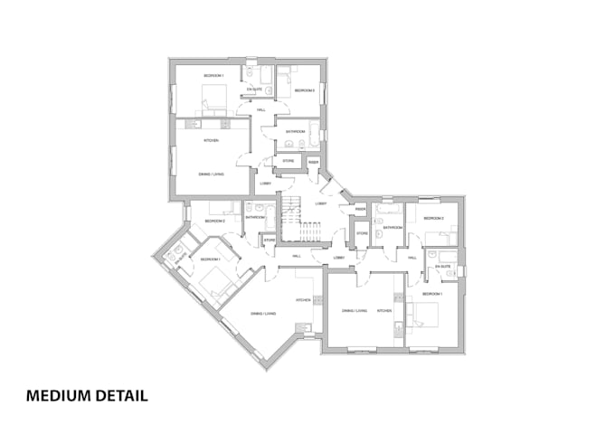 provide architectural drawings in autocad 2d