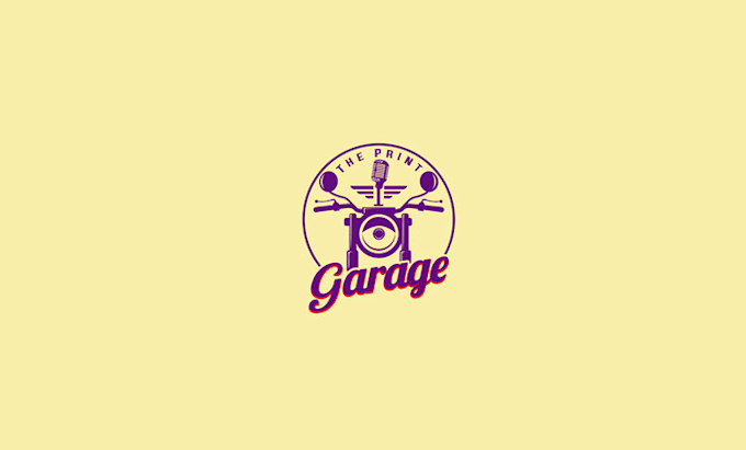 design world class acceptable print garage logo