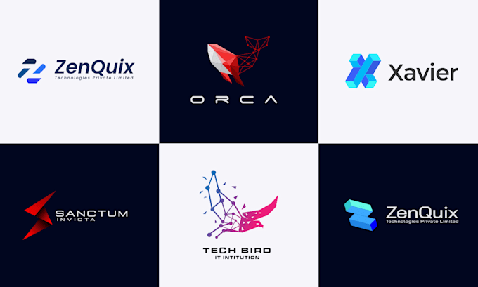 do technology cyber security crypto modern tech saas IT startup website app logo
