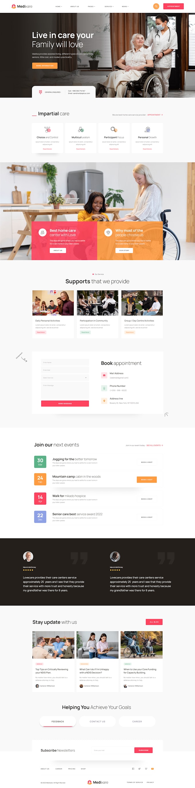 develop ndis disability service wordpress websites