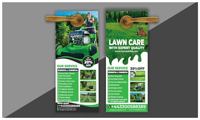 design junk removal door hangers