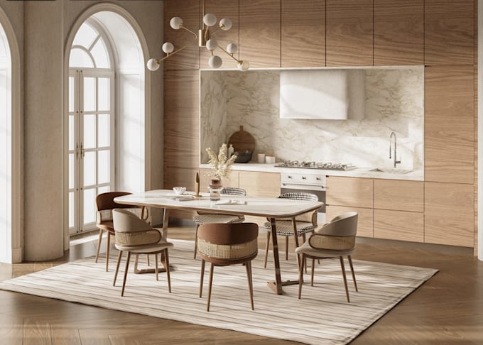 create a 3d model then provide renderings