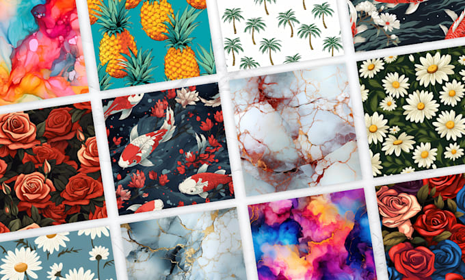 create unique and exclusive seamless pattern designs using ai