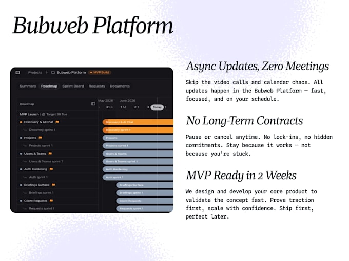 do bubble io development, build bubble app, saas and mvp