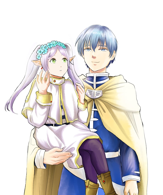 draw you beautiful fanart, waifu, chars, ocs in anime style