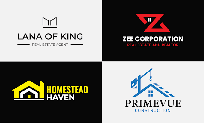 design professional minimalist logo for real estate, property, and construction