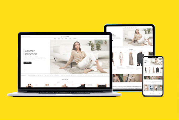 build shopify fashion clothing boutique store ecommerce website